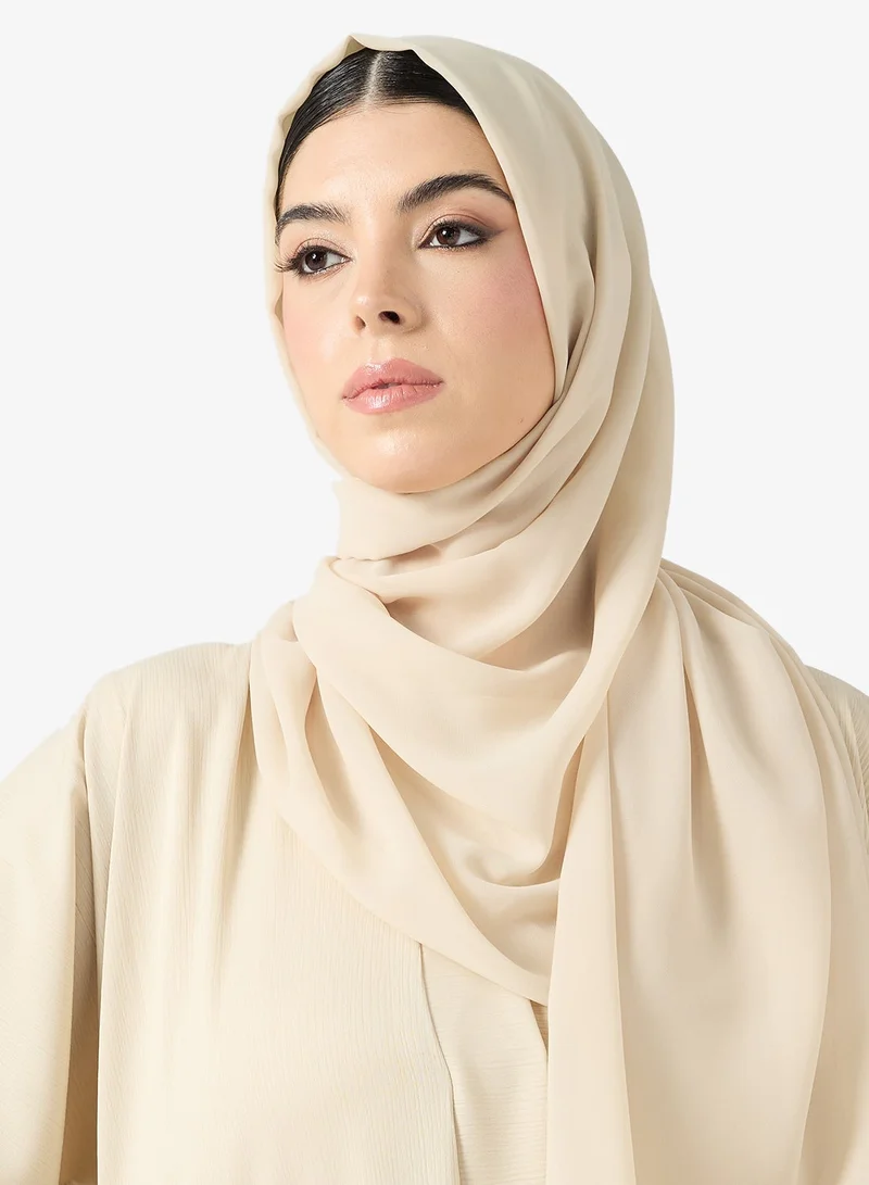 hayas closet  Abaya with pleat details for Women | Best Price UAE